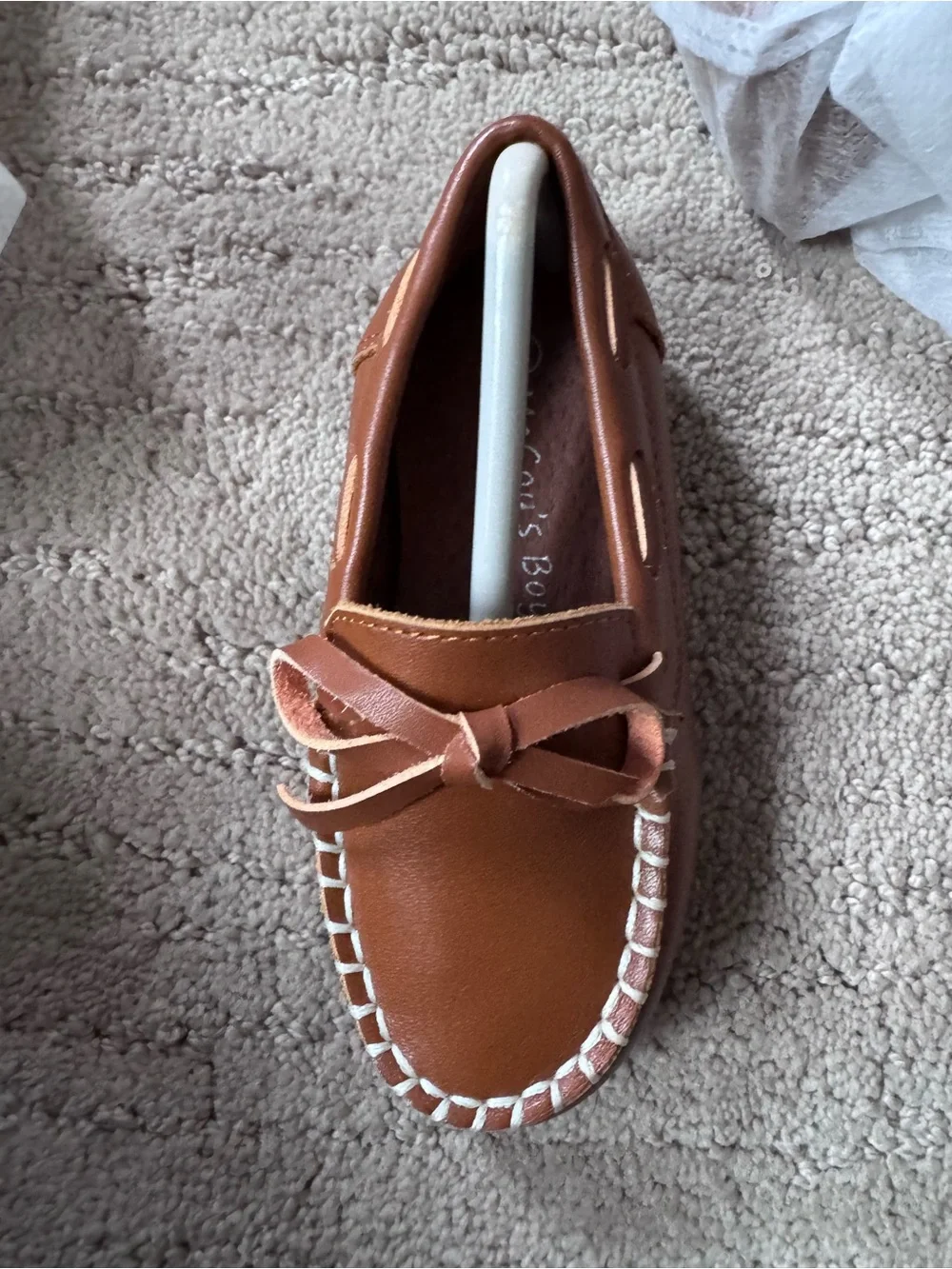 Kids Brown Slip-On Moccasin Loafers